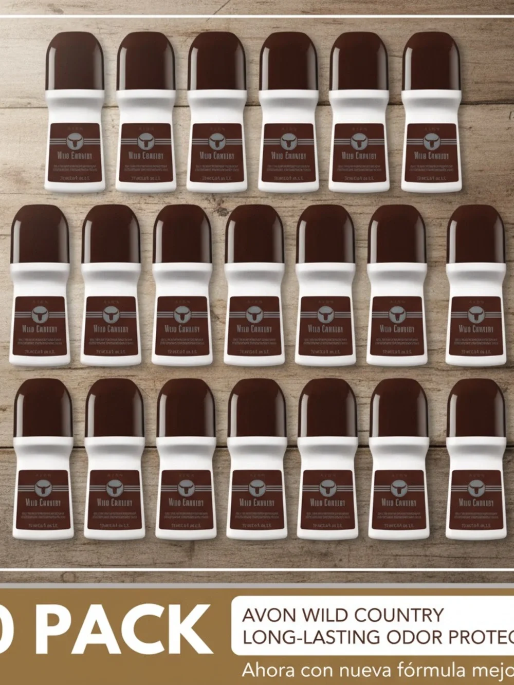 Avon Wild Country Men’s Roll-On Deodorant — Brown pack 20